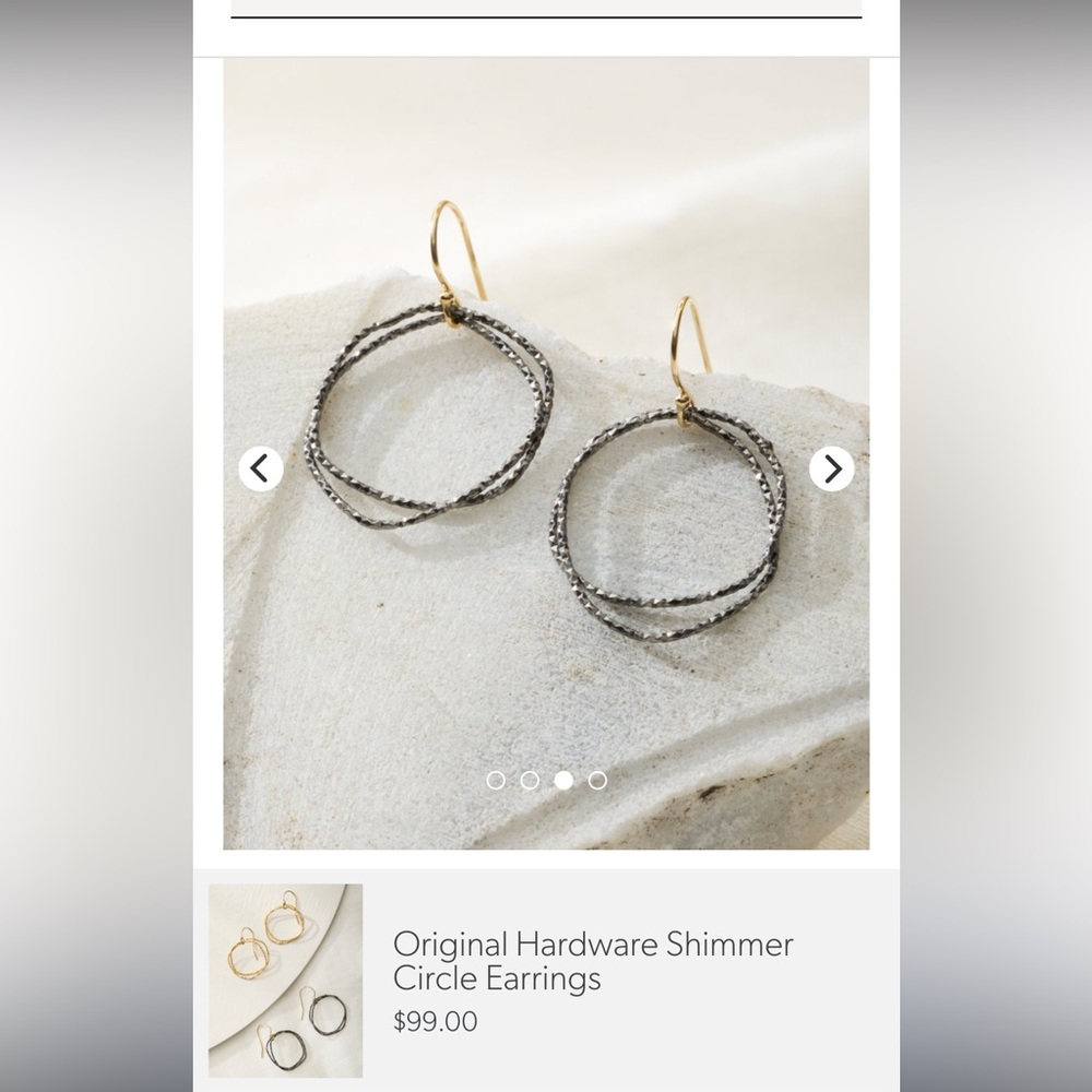 Original Hardware Shimmer Circle Earrings